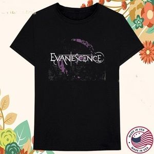 Evanescence Distressed Logo T-shirt, Evanescence T-shirts